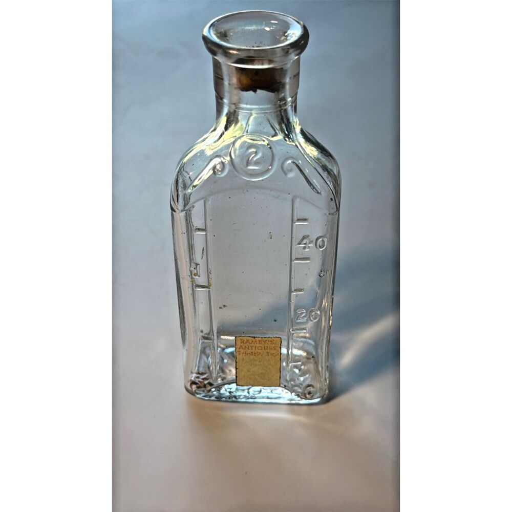 Illinois Glass Company Antique Clear Glass Medicine Bottle by Lyric